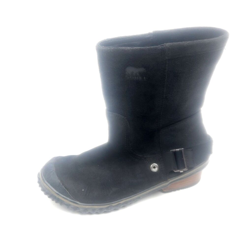 SOREL Women's Slimshortie Weather Resistant Black Boot Size 7.5